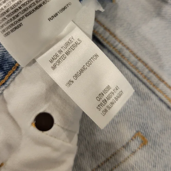 Agolde Light Blue High Rise Women Jeans